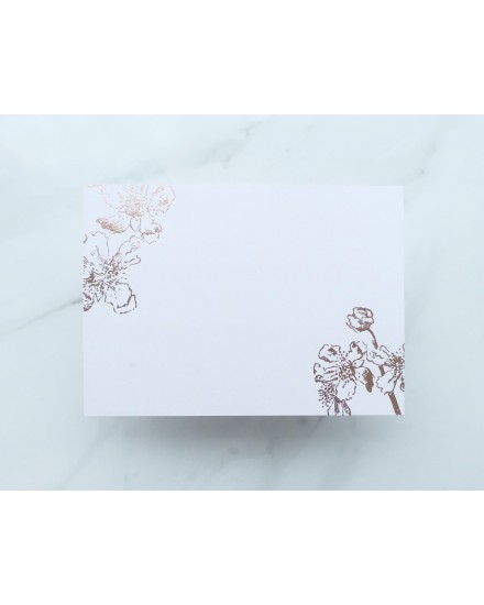 Blank Flower Card + Envelope