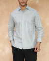 Men Embroidery Shirt Ivory